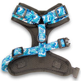 Rear view of Loveable Pooch's Beach Vibes Collection Adjustable Dog Harness